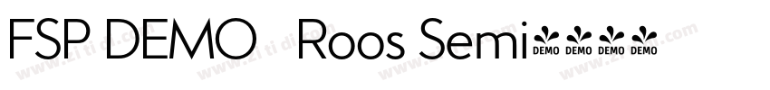 FSP DEMO   Roos Semi字体转换